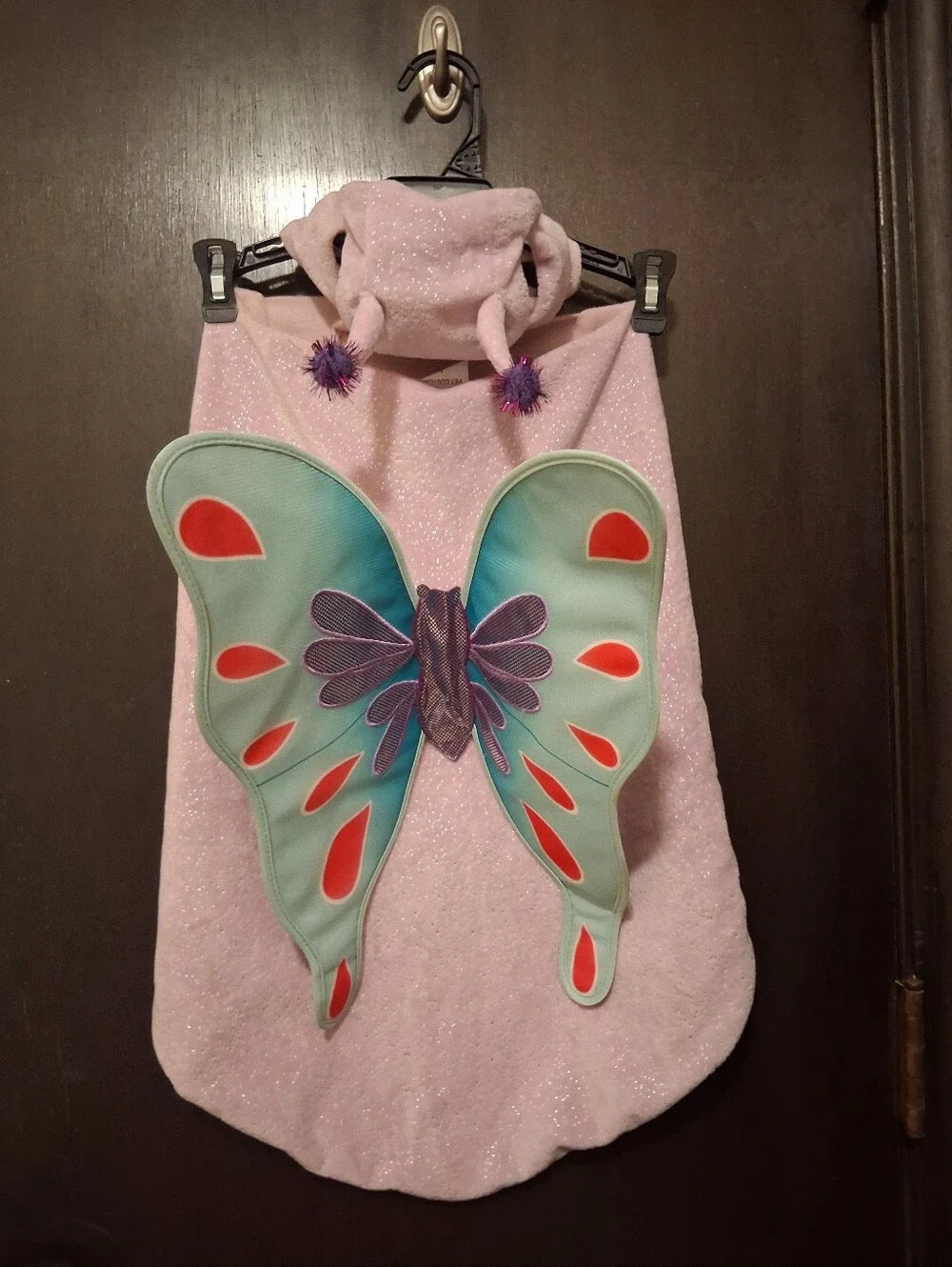 Pink Butterfly Dog Costume, Large